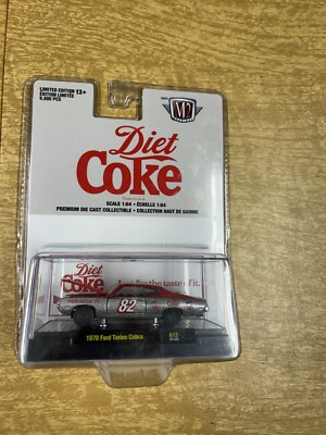 M2 Machines Coca Cola Release A12: 1/64 Sprite Diet Coke 1970 Ford Torino Cobra