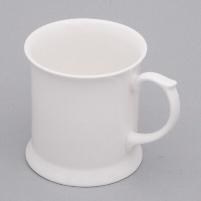 Weiße Bone China Tassen 4er SET Weiß Bone China Kaffeetasse Teetasse Krugform
