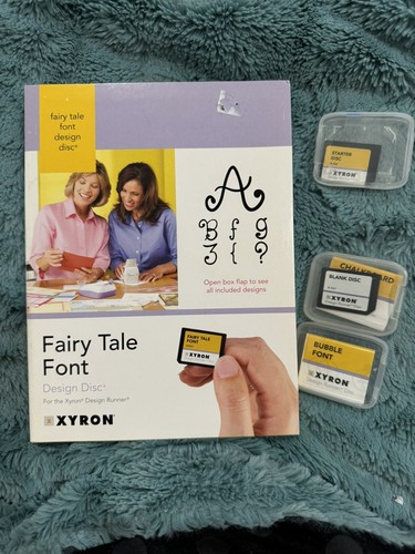 Xyron Design Runner Discs Neu Märchenschrift Blase Rohling & Starter Starter