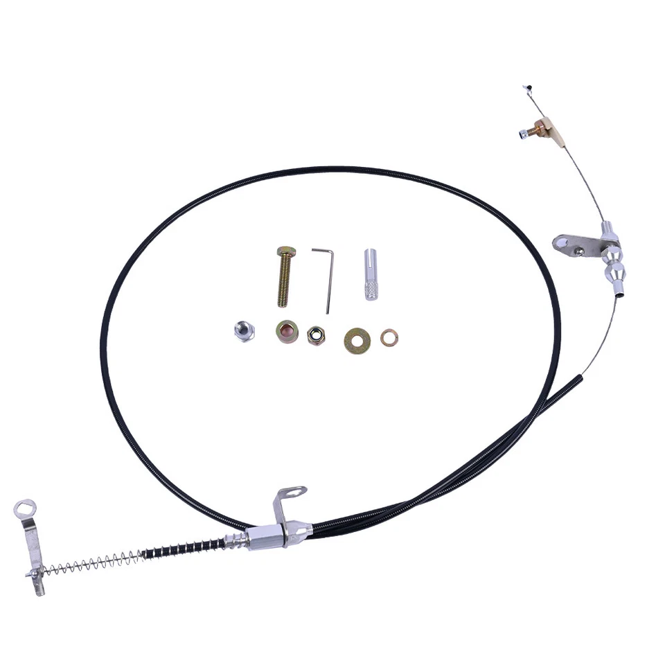 New Black Kickdown Cable Kit For Ford/AOD Lokar KD-2AODU Foto 4 de 4
