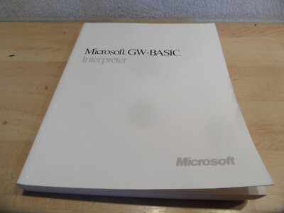 Microsoft GW Basic Interpreter Betriebsanleitung 1987 - 1988  MS-DOS  IBM