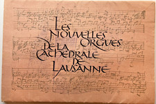 1955 LAUSANNE SWITZERLAND CATHEDRAL History of the Organs in French 4F