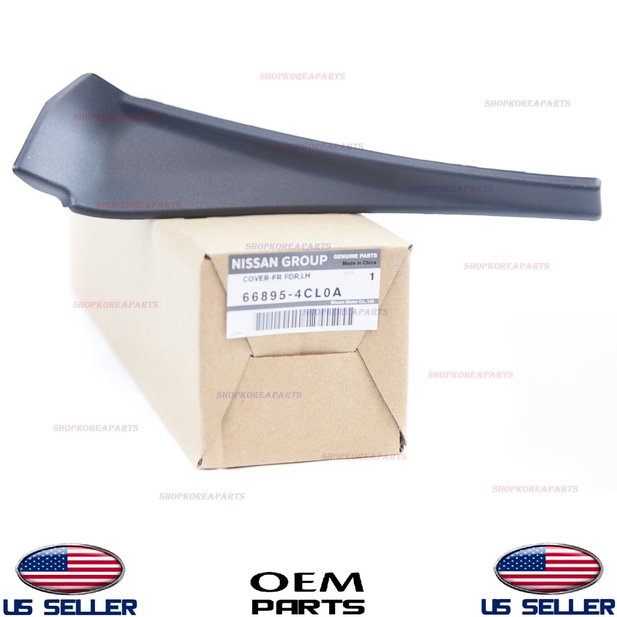 Genuine Fender Outer Extension Trim Cowl Front Left Driver Side