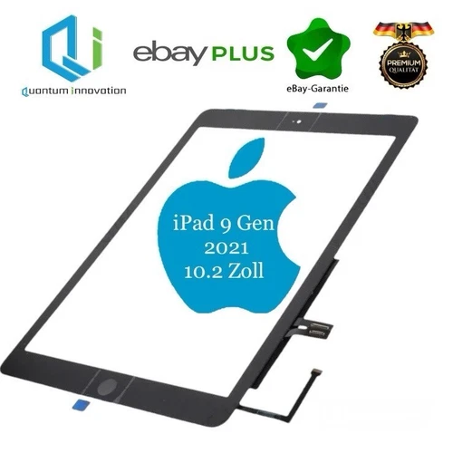 Apple iPad 9 2021 Glas Touchscreen A2602 A2603 A2604 A2605 + Home Button Neu