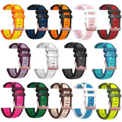 Cinturino In Silicone Per Garmin Vivoactive 3/3 Music/Venu 2 Plus/Forerunner 245/645/55 - 20 Mm, Sgancio Rapido, Multicolore - 4
