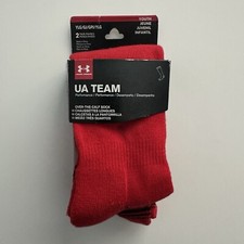 Under Armour Kids Youth Red Over-the-Calf Socks 2 Pairs Size YLG