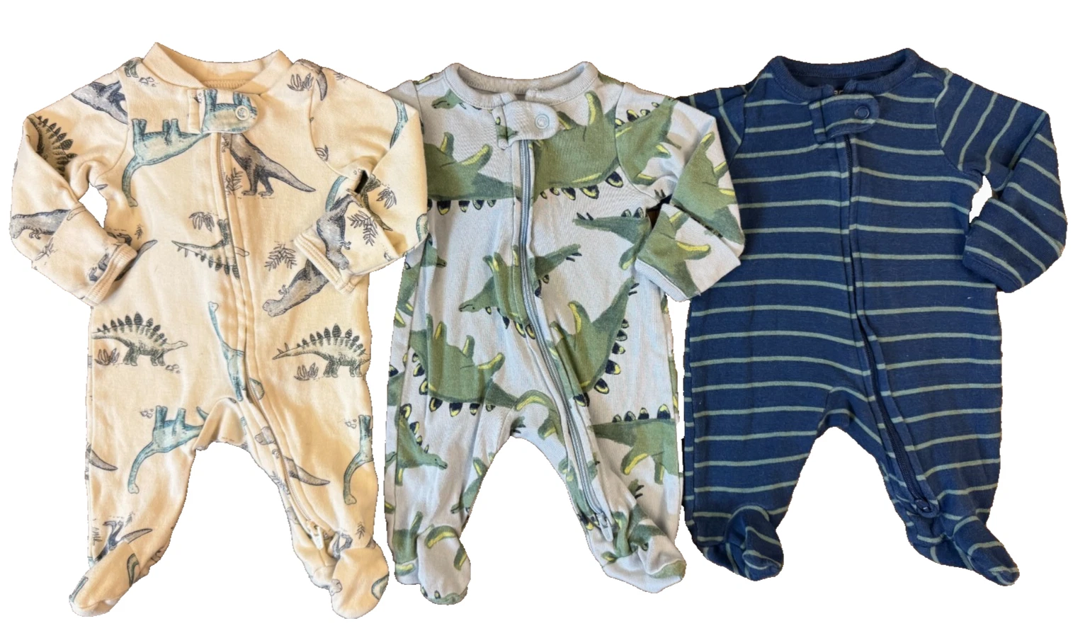 Carters Sleepers Boy Preemie Lot Baby Rompers Outfits Clothes Bundle Zippered