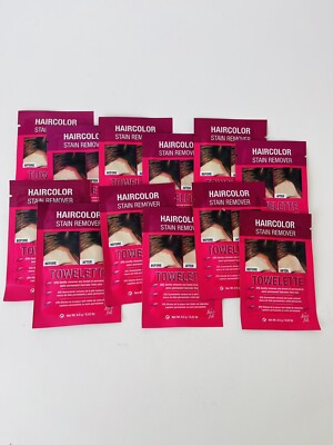Lot of 12 Fanci-full Hair Dye Permanent / Semi Haircolor Stain Remover Towelette