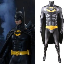 1989 Batman Cosplay Jumpsuit Bruce Wayne Bodysuit Adult Kids Costume Halloween
