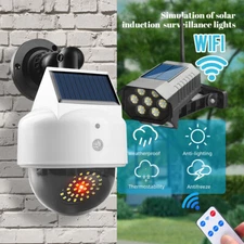 Dummy Camera Fake Security CCTV Dome Camera with Motion Seneor LED Light Remote