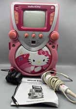 Hello Kitty 68109 CD Karaoke System with Screen, Pink/White