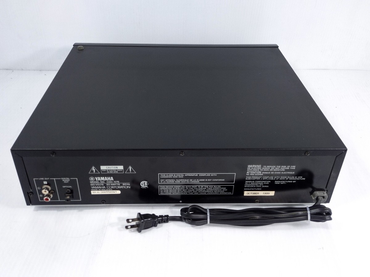 Yamaha CDC-575 5 Disc Carousel CD Player Changer No Remote | eBay