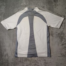 Nike Golf Polo Shirt Mens Medium White Sphere React Short Sleeve Golf