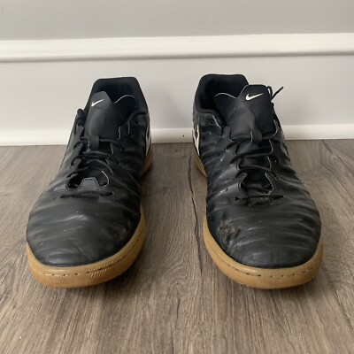 NIKE Tiempo X Rio IV Mens US 14 BLACK Gum Indoor Soccer
