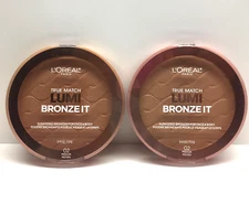 (2) L'Oreal True Match Lumi Bronze It Sunkissed Glow Bronzer Face Body 02 Medium