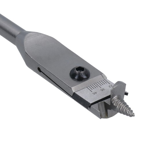 Expansive Flat Wood Boring Drill Bit Set 22 -76mm Adjustable Spade Bit - Picture 6 of 6