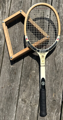 Regent Driver Alex Olmedo Wood Tennis Racket Leather Grip Vtg Class A Airoflow