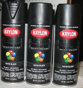 krylon fusion satin black