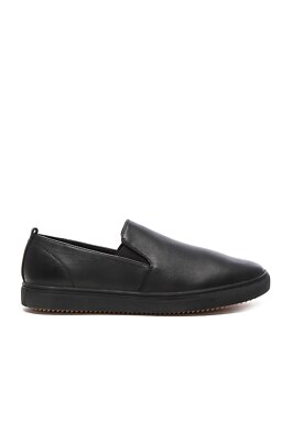 new with box men's us 9.5 Clae Black Tumbled Leather Garvey SP slip on shoe
