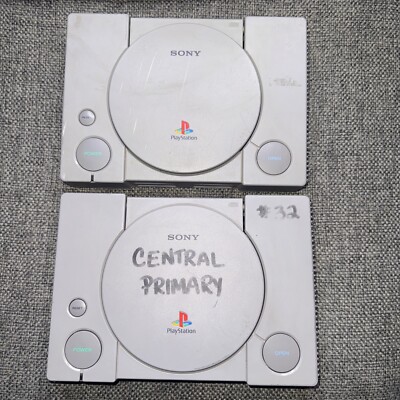 Lot Of 2 Sony Playstation 1 PS1 Console Un/Tested - SCPH-9001 & 1001 For Parts