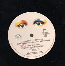 CHIX de VELASCO disco MIX 12" maxi MADE in ITALY 80 Borgo Riccio fourteen PROMO