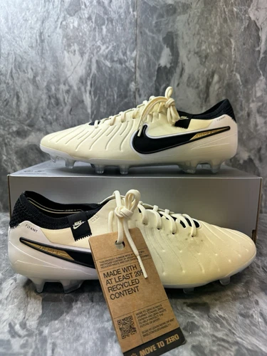 Nike Legend 10 Elite FG Lemonade Black Gold Coin Cleats DV4328 700 Men's Size 9