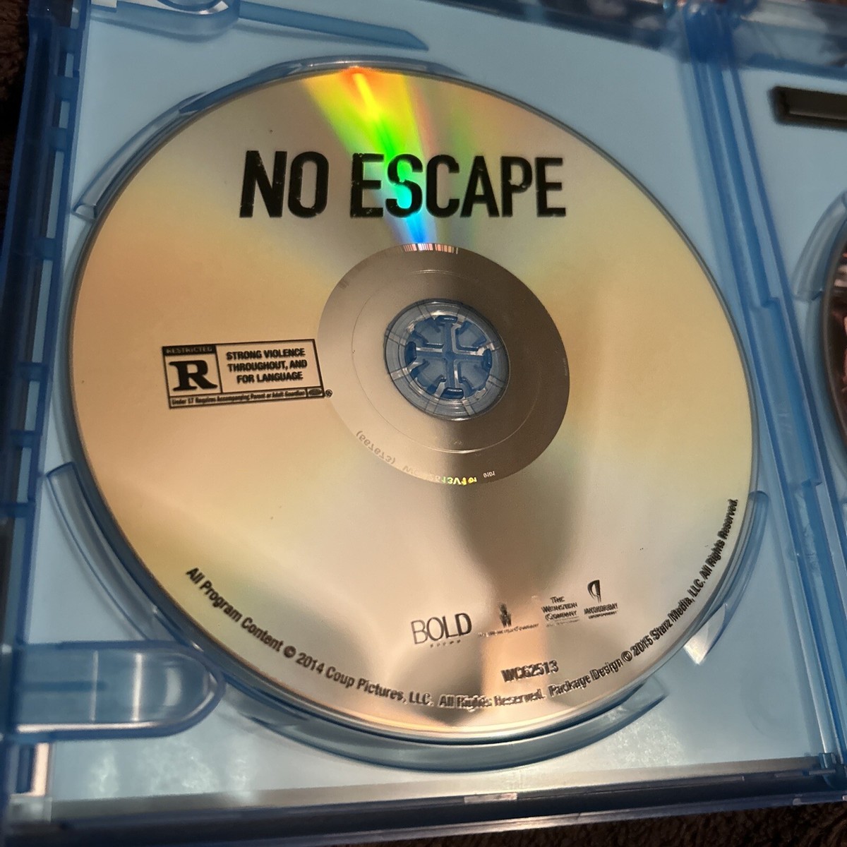 No Escape (Blu-ray/DVD 2015) w/SLIPCOVER Owen Wilson Pierce