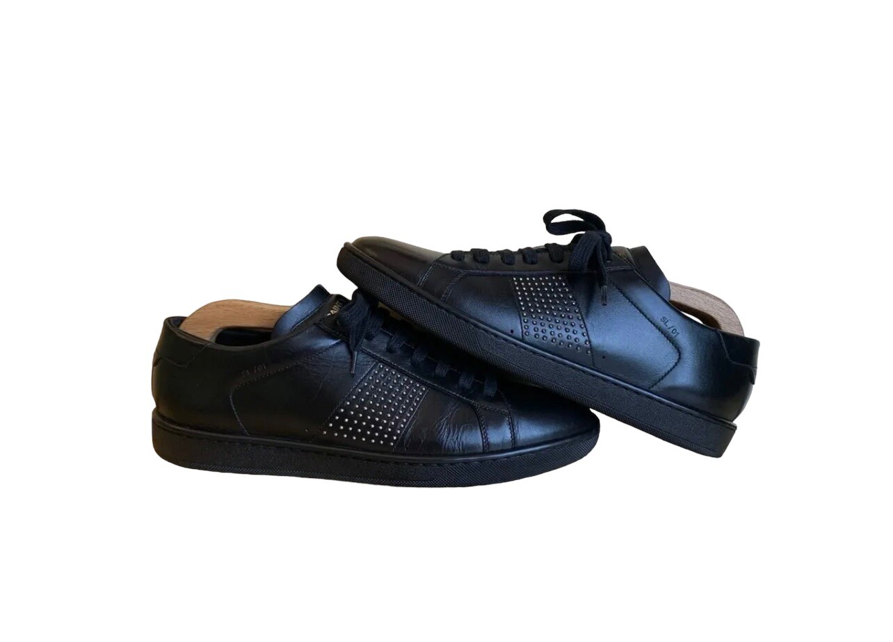Saint Laurent Paris scarpe da ginnastica basse borchiate misura 6