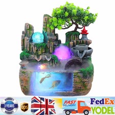 Fontana rocciosa da interno tavolo cascata Feng Shui suono acqua arredamento scrivania!!