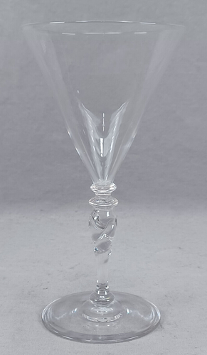 Signierter Steuben Form #5154 klares mundgeblasenes Glas 7 1/4 Zoll Kelch um 1903-1933