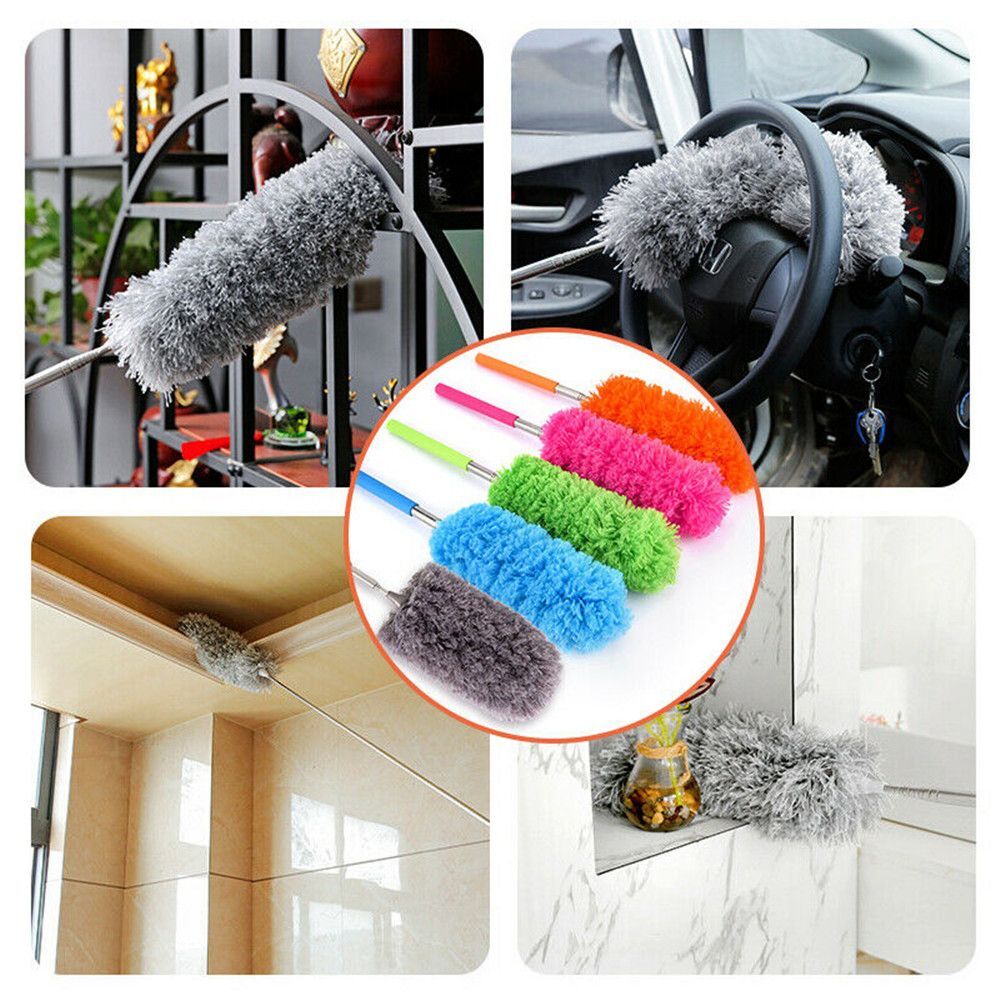 Home Washable Durable Long Extendable Duster Telescopic Feather Duster
