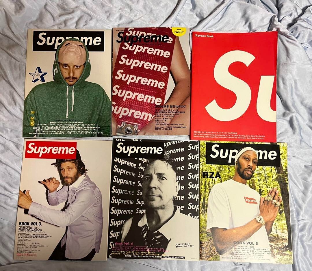 SUPREME Book Vol 1-6 Logo Sticker magazine catalog 2005 SUPREME Book Vol 1-6 Logo Sticker magazine catalog 2005