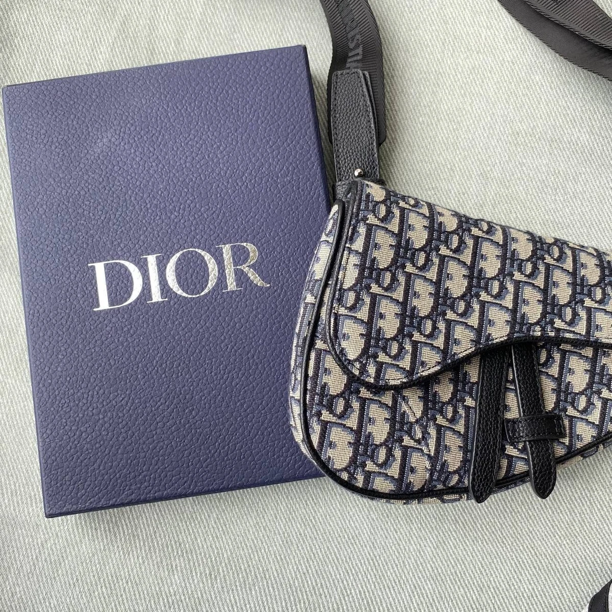 Dior Pre-owned Mini Oblique Saddle Bag