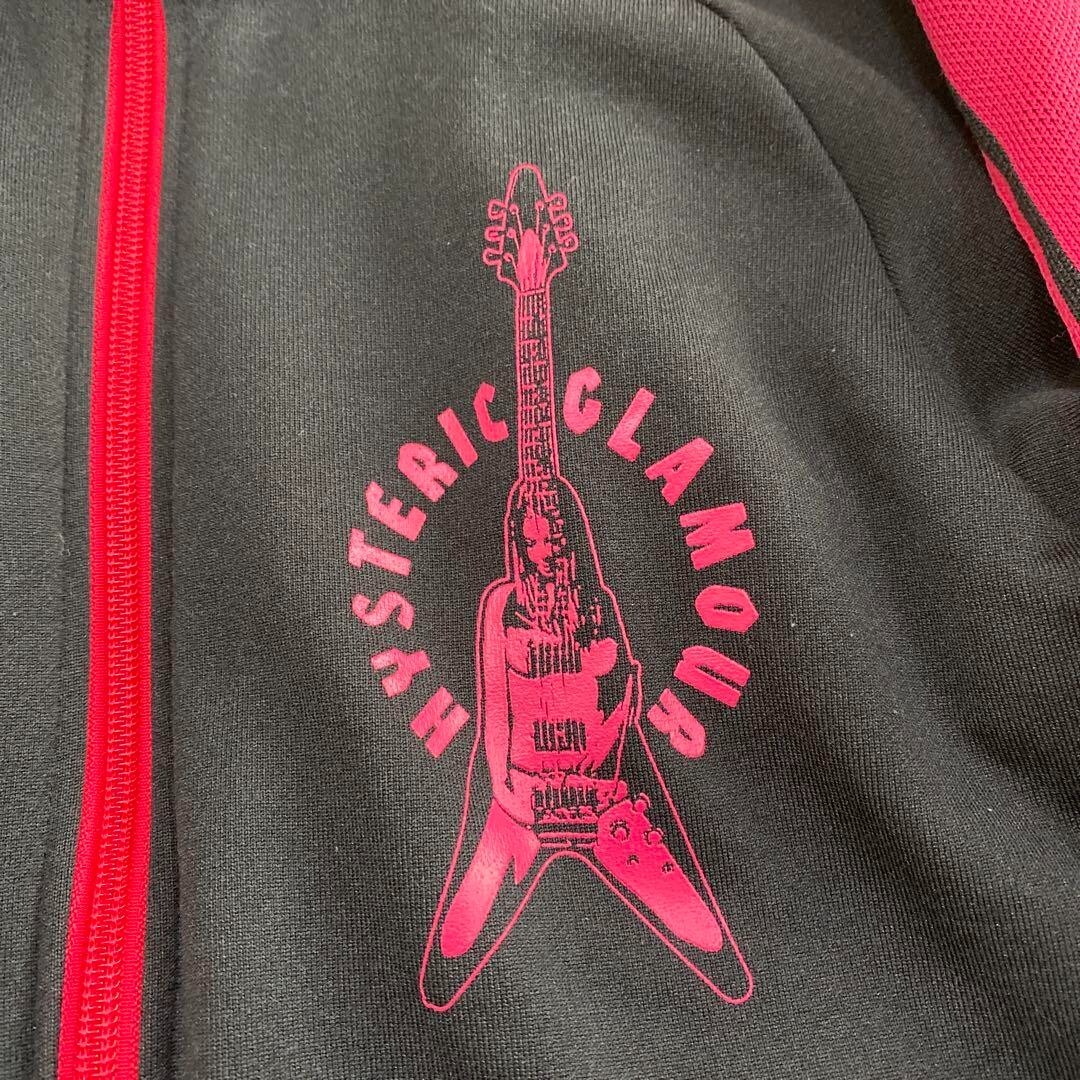 HYSTERIC GLAMOUR Black Pink Guitar Girl Track Jacket Free Size