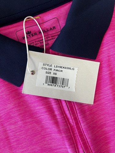 NWT WOMEN'S PETER MILLAR S/L POLO, SIZE: XS, COLOR: FIRCR (C423) - Picture 4 of 4