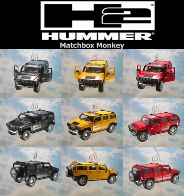 2008 Hummer H2 SUV Truck 4x4 1/32 Custom Christmas Ornament Emblem