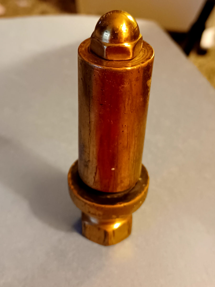 ＢＲＡＳＳ　WＨＩＳＴＬＥ VINTAGE BRASS STEAM WHISTLE 4