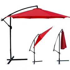 New 10' Patio Umbrella Offset Hanging Umbrella Outdoor Market Umbrella D10