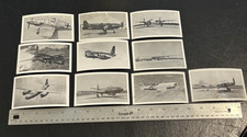 Lot of 10 Vintage 1940s AEROPLANE PHOTO SUPPLY WWII Era Aircraft Photos 2