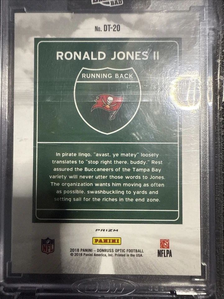 RONALD JONES II - 2018 PANINI DONRUSS OPTIC DOWNTOWN DT-20 LAZER Parallel - Image 4 of 4