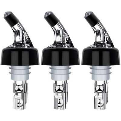 Automatic Measured Bottle Pourer - Pack of 3, 1 oz (30 mL) Quick 30ml, White 