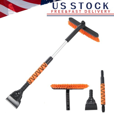 #ad VortecSys 2 in 1 Snow Removal Tool with Telescopic and 360° Rotating Features $12.79