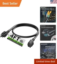Flexible 4FT 16AWG Extension Cord - Durable & Ready for Extreme Weather