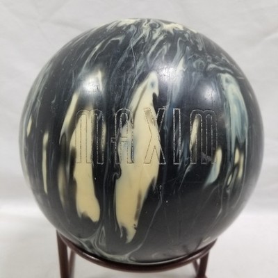 Ebonite Maxim Bowling Ball Black Blue White Marble Swirl 12 LB