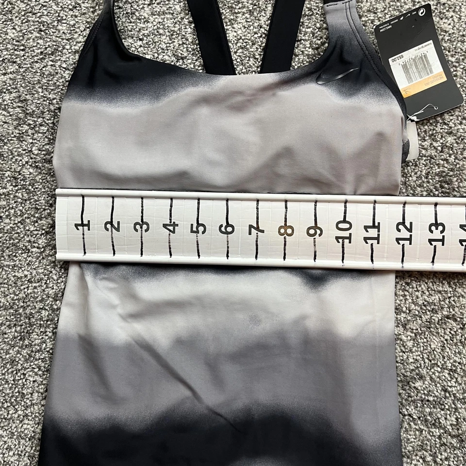 Nike Swim Tankini Top Womens Small Black Gray Ombre Swimsuit NESS8222-001 - Image 4 of 4