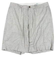 Billy Reid MSL ALA Cotton Chino Golf Shorts Size 36x9 Gray Beige Made In USA