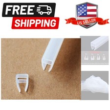 Shower Door Side Seal Strip - 120 - Inch Soft Silicone Frameless Side Seal Sw...