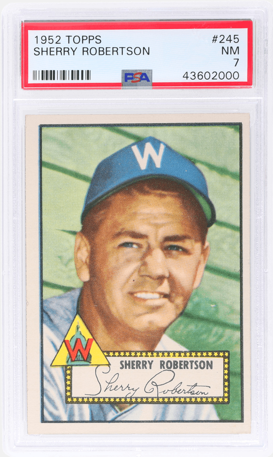 1952 Topps Sherry Robertson #245 PSA 7