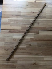 RARE - Newspaper Holding Gripper Stick Seen In Library, Approx 35.5", Vintage