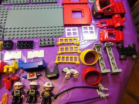 LEGO Duplo 5601 Fire Station Almost Complete. Please Read Description